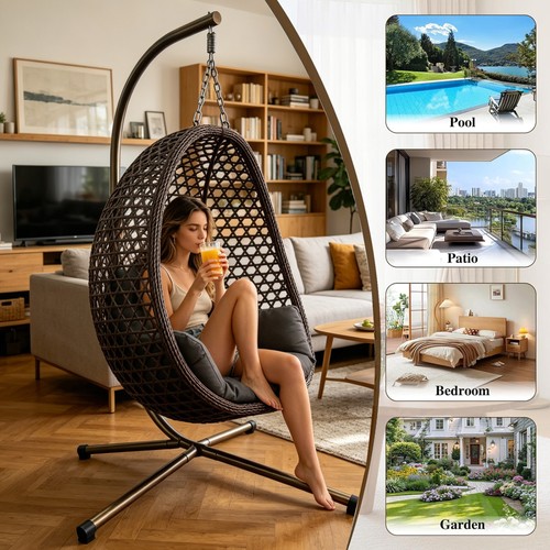 Hanging egg chair foldable - hanging, chair,