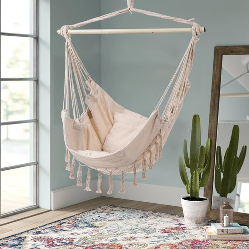 Boho hanging swing chair with - swing,