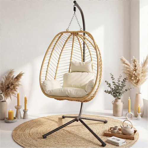 Hanging egg chair - hanging, stand